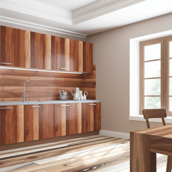 walnut cabinets
