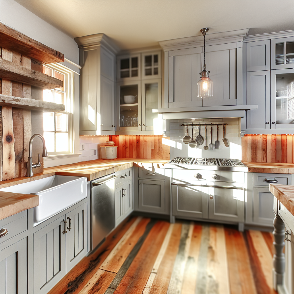 The Rustic Yet Modern Appeal of Farmhouse Grey Kitchen Cabinets