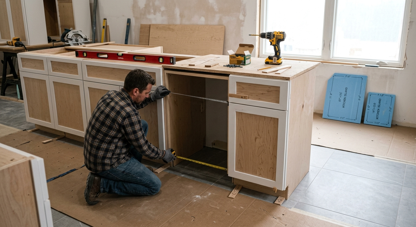 cabinets or flooring first